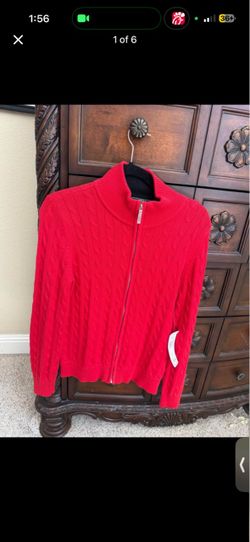 Ralph Lauren red sport knit sweater