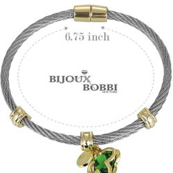 BIJOUX BOBBI [Luxury Packaging Premier Birthstones Beautiful Twisted Cable Bangles