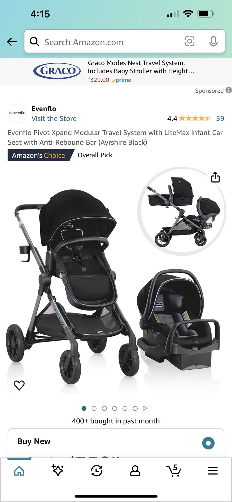 Evenflo Pivot Double Stroller