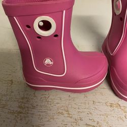 Pink Crocs Boots