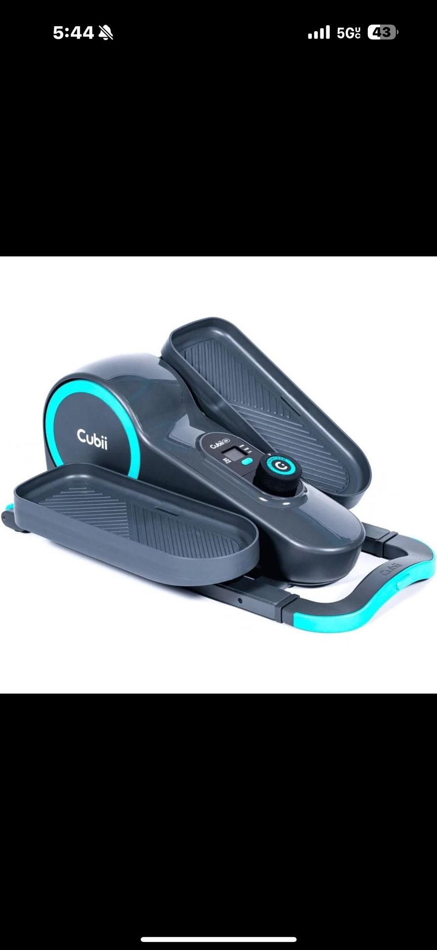 Cubii GO - Under Desk Elliptical Bike Pedal Exerciser, with LCD Fitness Track...