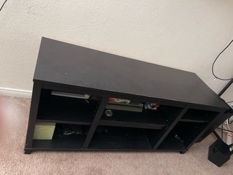 Black TV stand