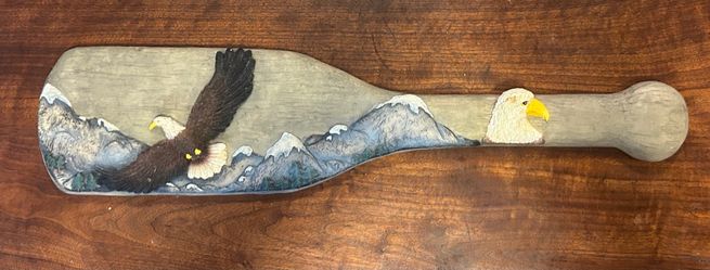 23" Bald Eagle Wall Art Paddle * Pending