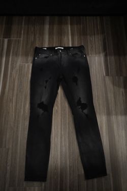 Pacsun Black Distressed Denim Jeans