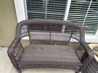 6 piece Wicker set