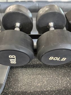 80lb dumbells