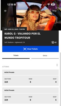 KAROL G TICKETS