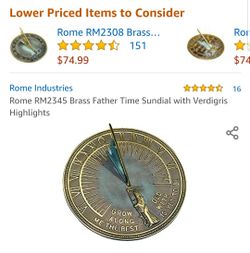 Brass sundial