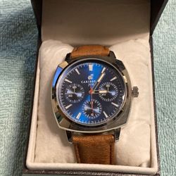 Chronograph Men's Quartz Watch Silver Tone