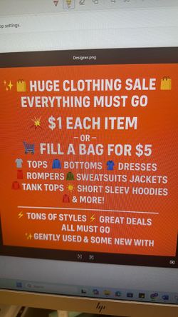 Clothing sale summer winter women teen men’s ect