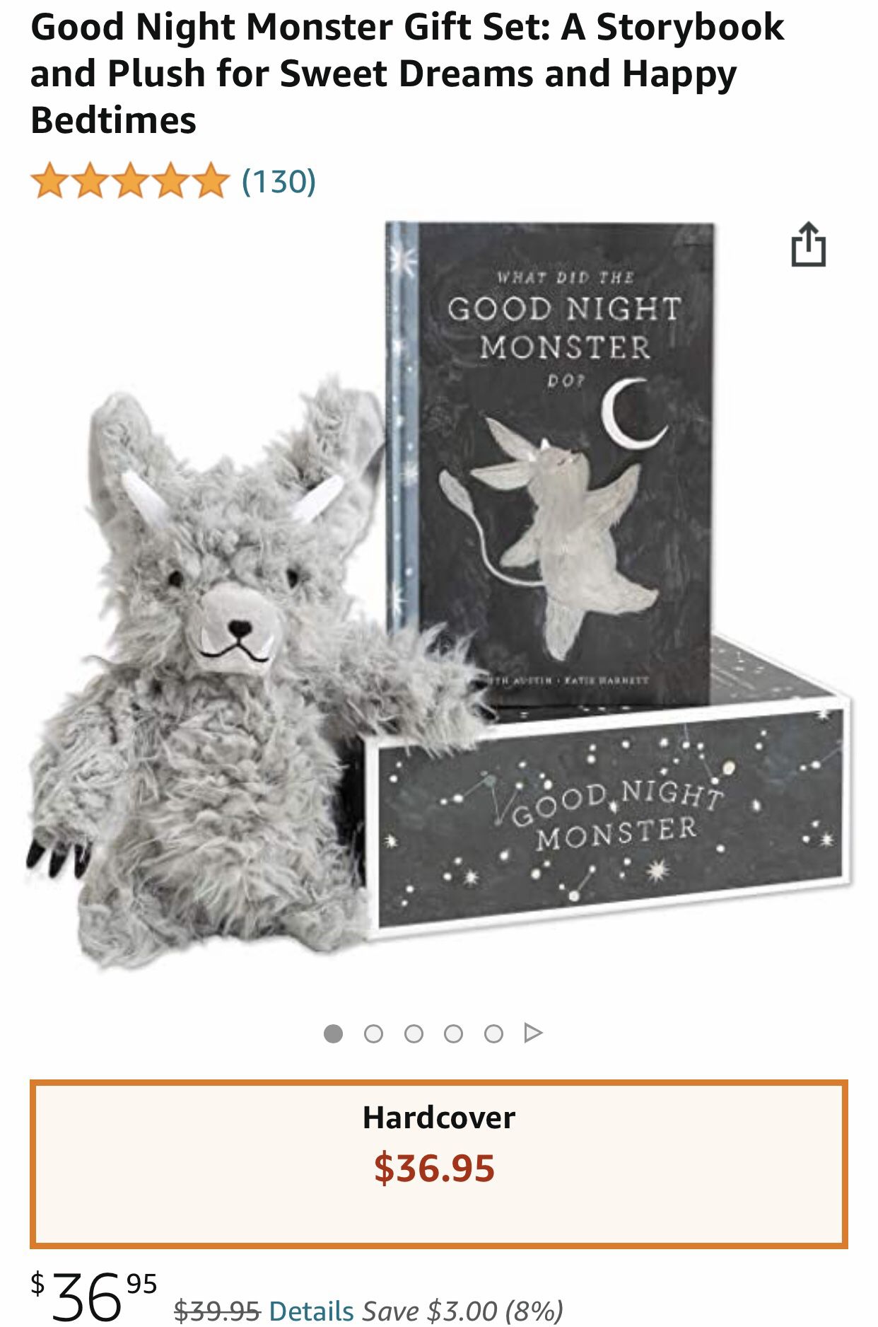 Good Night Monster Gift Set: A Storybook and Plush for Sweet Dreams and Happy Bedtimes. Halloween