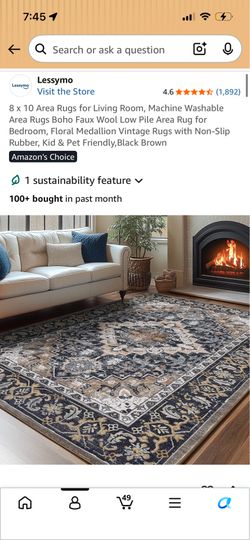 New 8 X 10 AREA RUG