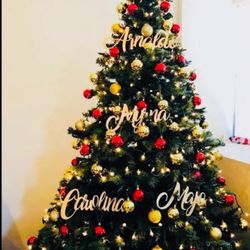 Custom made name ornaments for Christmas tree different size available