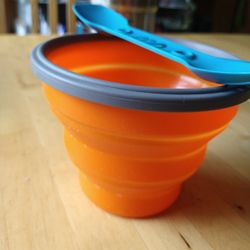 Uco Silicon Collapsible Bowl And Spoon Fork 