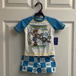 Brand New Baby Boy Toy Story Aqua Swim Set Size 12 Months 