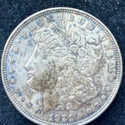 1921 Silver One Dollar Coin