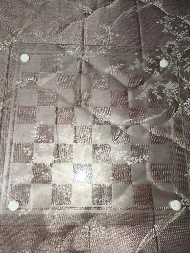 Glass Cheeker/Chess Board 