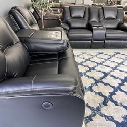 LEATHER - Sofa & Loveseat RECLINERS