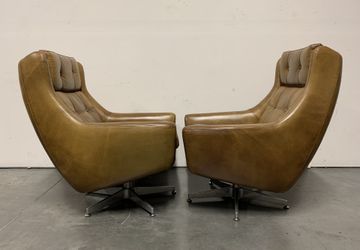 Motorcity leather swivel chair sale