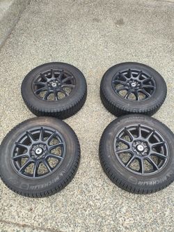 Konig wheels and Michelin X-ICE tires