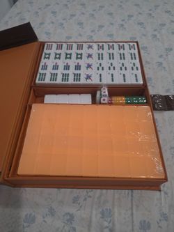 NEW UNIQUE SALMON COLOR MAHJONG TILES