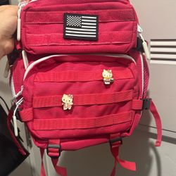 Pink Army Backpack 