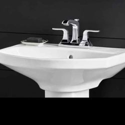 🚨 HUGE DEAL! NEW Pedestal Sink ONLY $20 (Retail $164!) – Base NOT Included