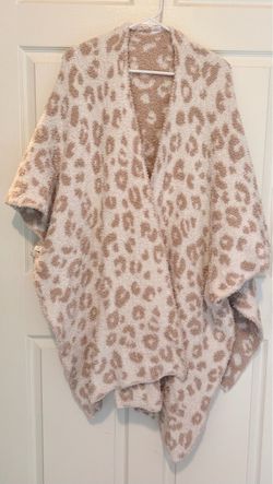 Leopard Print Cozy Wrap Cardigan