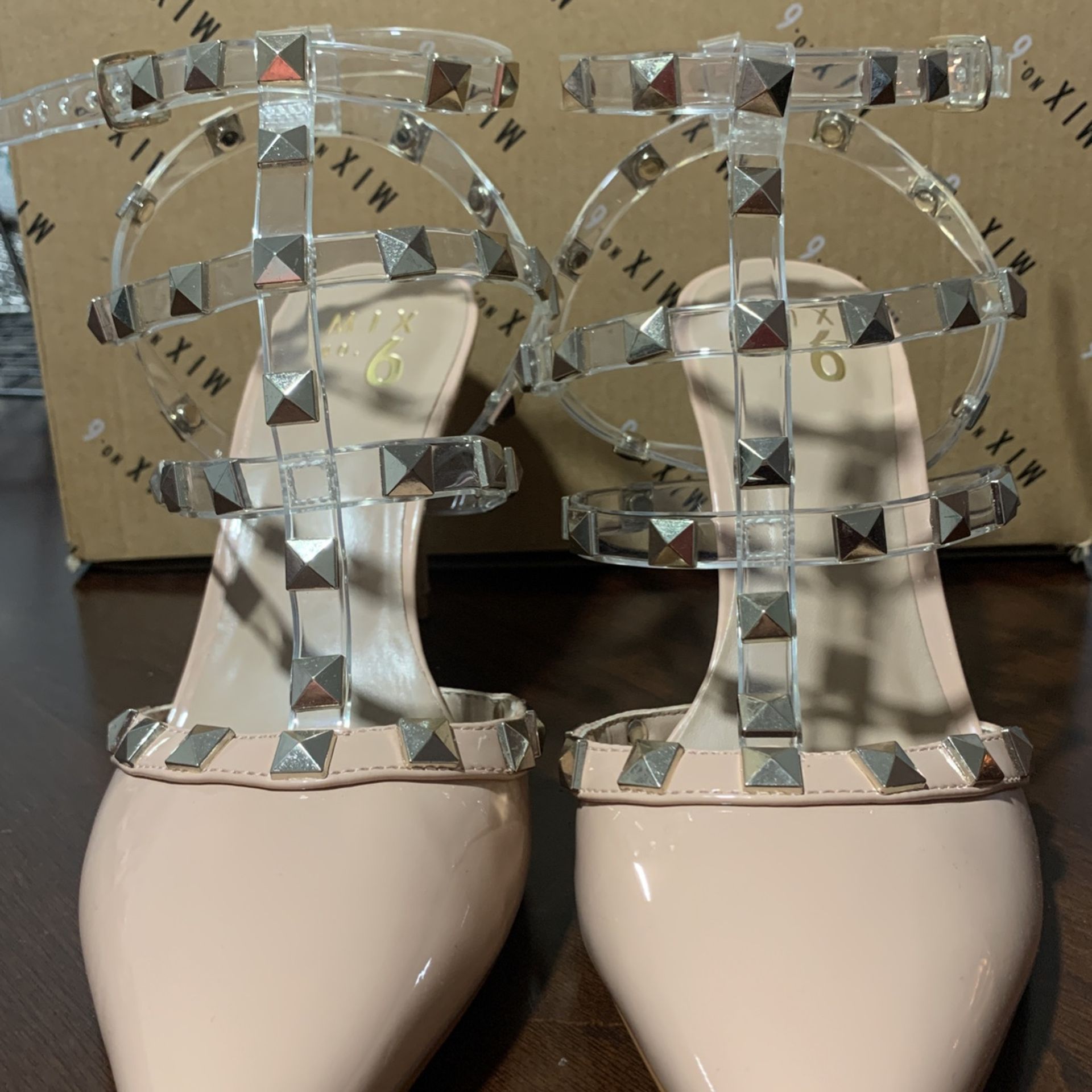 New Patent Leather Straps Heel