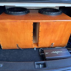 Severe setup 2 12"Kong Audio Subs in ported box and Skar audio 800w amp insane 