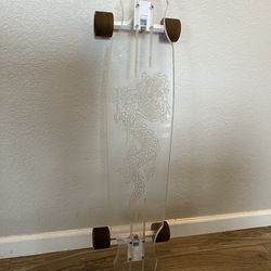 Acrylic Skateboard W Light up Wheels