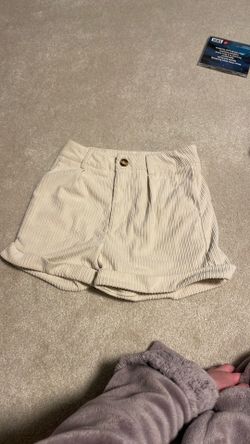 Creme corduroy Shorts NEVER WORN 