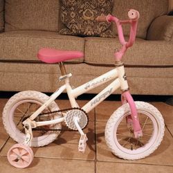 "Huffy" 12 in./ Sea Star/ Kids/ Bicycle/ Bicicleta/ for Girl ages 3 - 5 years, White & Pink 🚲