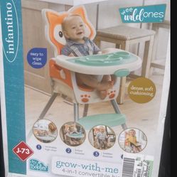 Infantino Grow-With-Me 4-In-1 High Chair New 