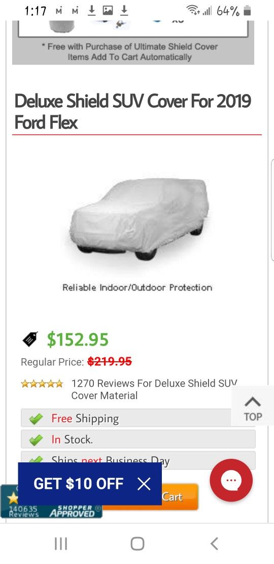 Ford Flex Car Cover 2009 To 2019