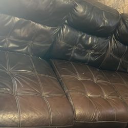 Leather Power Recliner Couch 🛋️ 