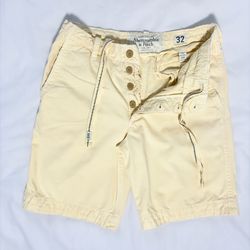 Abercrombie & Fitch Men’s Vintage Wash Pastel Cotton Chino Shorts