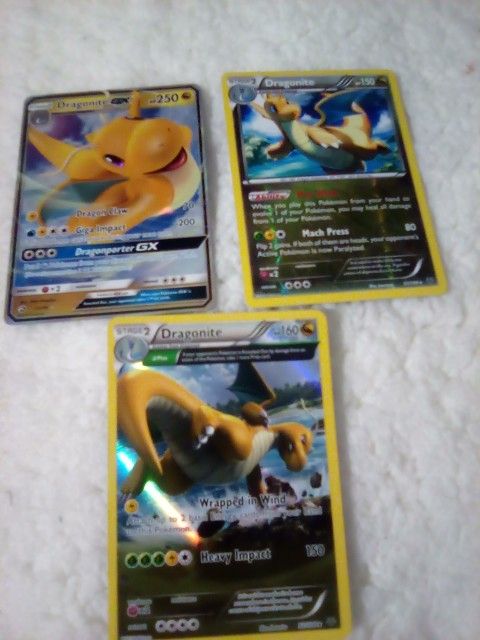 Make Me A Reasonable Offer For 3 Dragonite Pokemon Cards, Puo On 59th Ave In Camelback