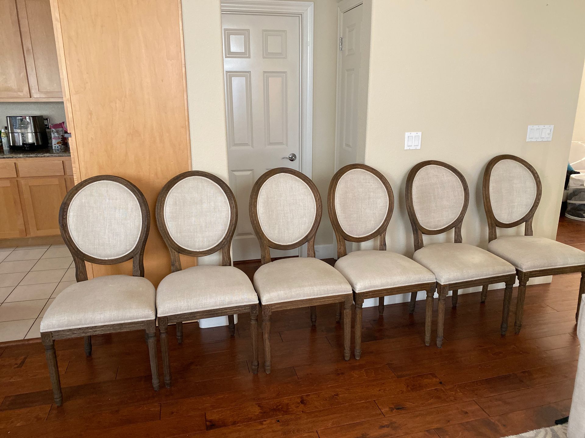 Set of 6 Restoration Hardware chairs