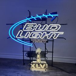 Bud Light Super Bowl XLVI Neon Sign