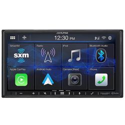 Alpine  iLX-407 7" Touchscreen 2-DIN Shallow Chassis Digital Media Receiver with Apple CarPlay & Android Auto, Bluetooth and SiriusXM® Ready