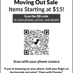 Moving out sale 