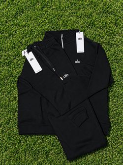 Alo  Black Tracksuit Set