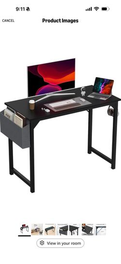 Computer table and chair