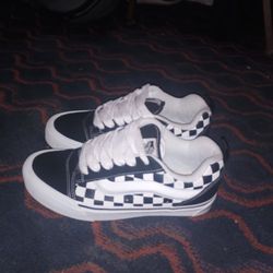Vans Knu School-Checkerboard Women's 7.5/Men's 6