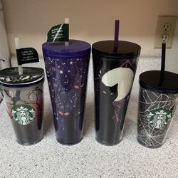 Halloween Starbucks Cup Set