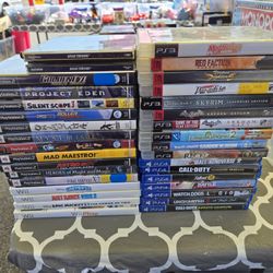 34 Game Lot ps1, ps2, ps3, wii, DS & GB 