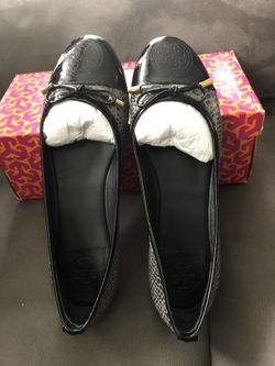 Tory Burch pitone skin flats 8,5