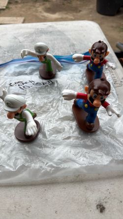 Vintage toys.  Mickey, lilo, Mario bros