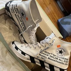 Off White Converse size 12